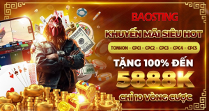 Khuyến mãi nạp đầu đấ gà tại Baosting.team thưởng 100% tối đá 5tr888